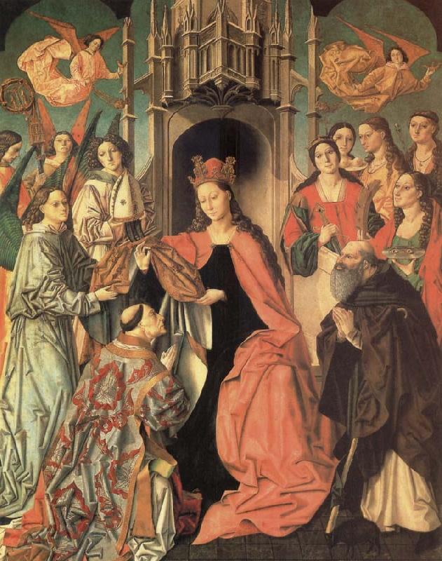 unknow artist San Ildefonso receiving the chasuble France oil painting art